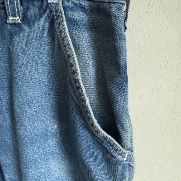 Men’s 38/28 Carhartt Dungaree Fit Workmens Denim Blue Jeans - Picture 2 of 6